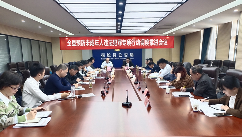 全县预防未成年人违法犯罪专项行动调度推进会召开