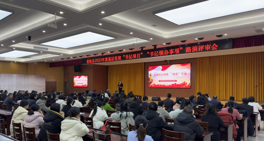 我县举办2023年度基层党建“书记项目”“书记领办事项”路演评审会