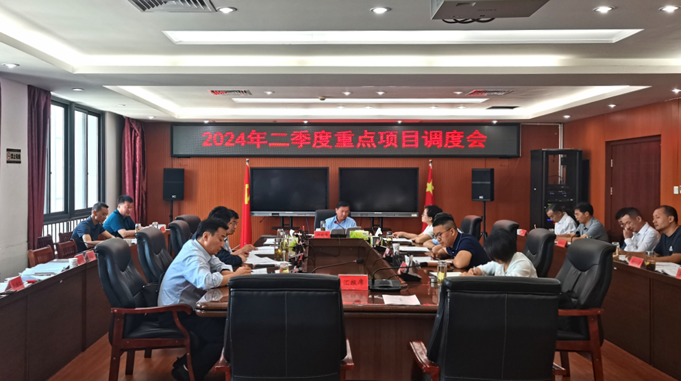 许晓峰主持召开2024年二季度重点项目调度会