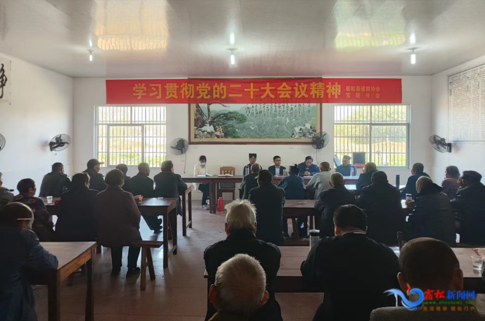 宿松县召开道教界学习贯彻党的二十大精神专题会