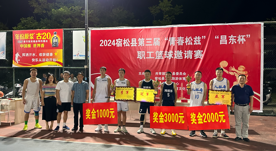 宿松县第三届“青春松兹”“昌东杯”职工篮球邀请赛圆满闭幕 宿松新闻网